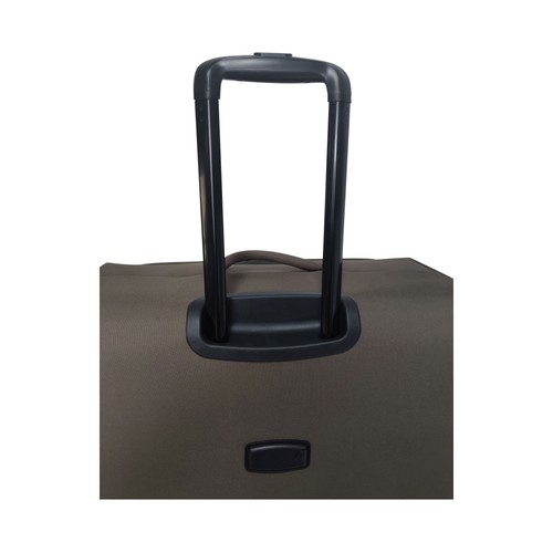 Maleta grande tipo trolley soft 8 ruedas lock 81cm gris. AIRPORT