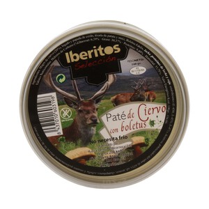 IBERITOS Paté de ciervo con boletus IBERITOS lata de 140 g.