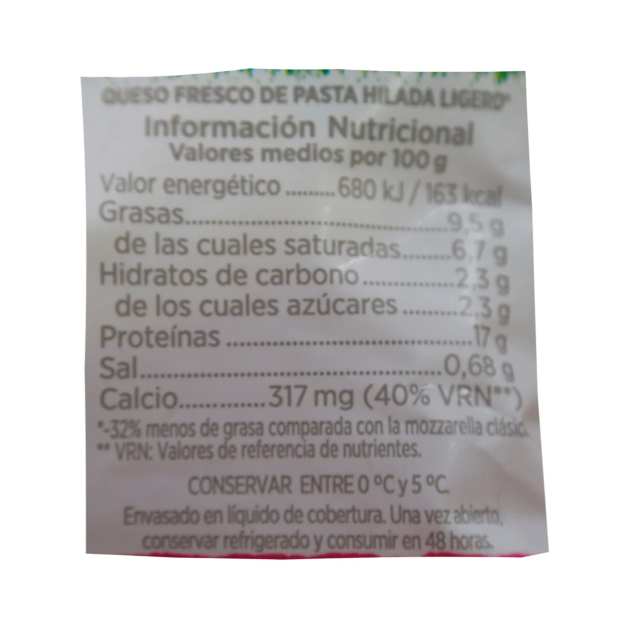 Mozzarella ligera 125g
