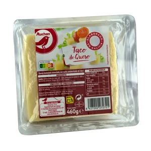 AUCHAN Taco de queso madurado de vaca elaborado en Galicia 460 g. Producto Alcampo