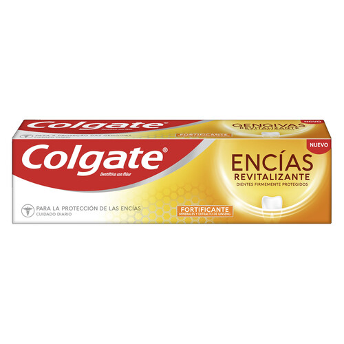 COLGATE Pasta de dientes de uso diario, con acción fortificante y revitalizante de encías COLGATE Fortificante 75 ml.