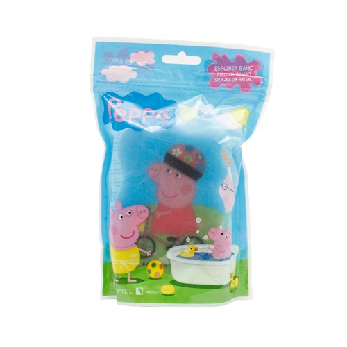 SUAVIPIEL Esponja de baño infantil, apta para todo tipo de pieles SUAVIPIEL Peppa pig.