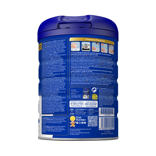 NUTRIBÉN Innova 1 Leche de inicio (1) para recién nacido a partir del primer día 800 g.