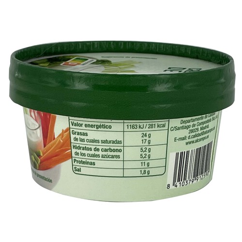 PRODUCTO ALCAMPO Crema de queso para untar de cabra PRODUCTO ALCAMPO 125 g.