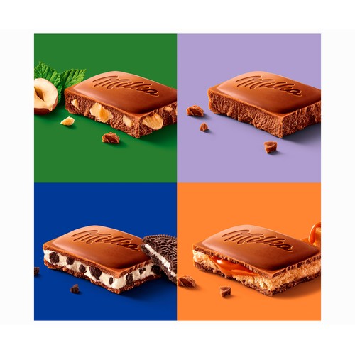 MILKA Chocolate con leche y trozos de galleta Oreo 100 g.