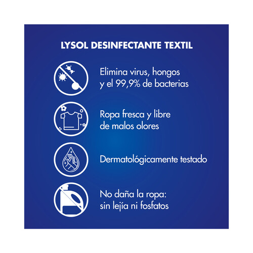 LYSOL Desinfectante textil LYSOL 500 + 220 ml.
