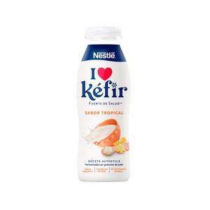 NESTLÉ Kéfir líquido para beber con sabor tropical 491 ml.
