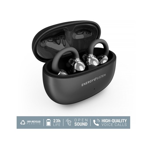 Auriculares inalámbricos Bluetooth ENERGY SISTEM ChicPods Space, color negro, autonomía 23 horas..