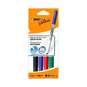 Imagen de Blister 4+1 velleda medium surtido BIC