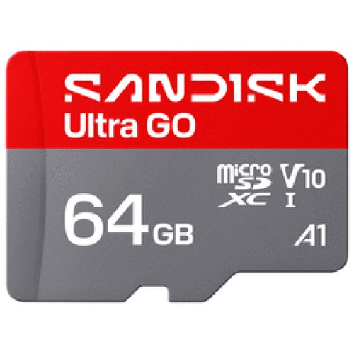 Tarjeta microSDXC 64GB SANDISK Ultra Go, Uhs-i Clase 10.