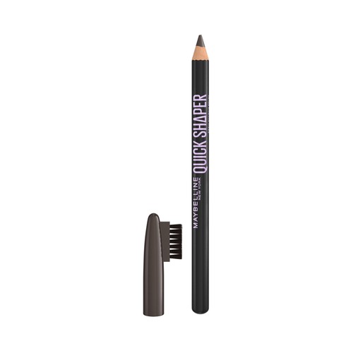 MAYBELLINE Quick shaper tono 06 Deep brown Lápiz moldeador de cejas con acabado natural.