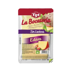 TGT La Bocatería Queso en lonchas Edam sin lactosa 150 g.