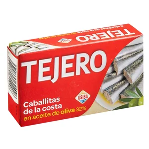 TEJERO Caballitas de la costa en aceite de oliva 32% lata de 80 g.