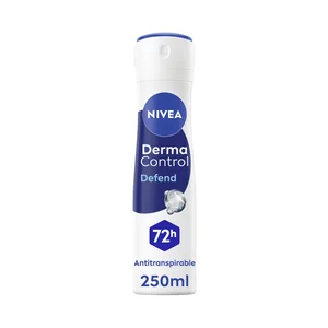 NIVEA Derma control defend Desodorante en spray unisex , antitranspirante hasta 72 horas 250 ml.