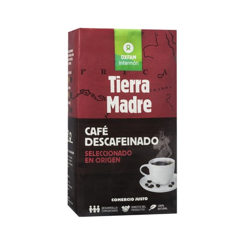INTERMÓN OXFAM TIERRA MADRE  Café molido descafeinado 250 g.