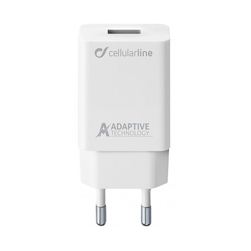 Cargador rápido adaptable USB de 15W - compatible con Samsung, CELLULAR LINE.