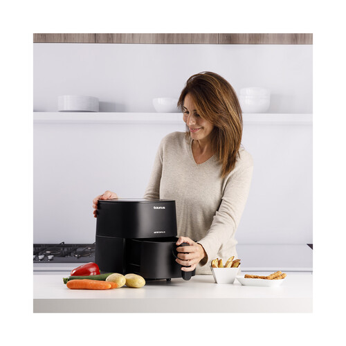 Freidora de aire, 5,5L, 1700W, TAURUS Air Fry Digital 6S, 8 programas, termostato.