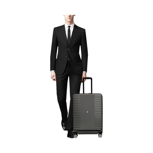 Maleta mediana tipo trolley  8 ruedas multifunctional  65cm gris. AIRPORT
