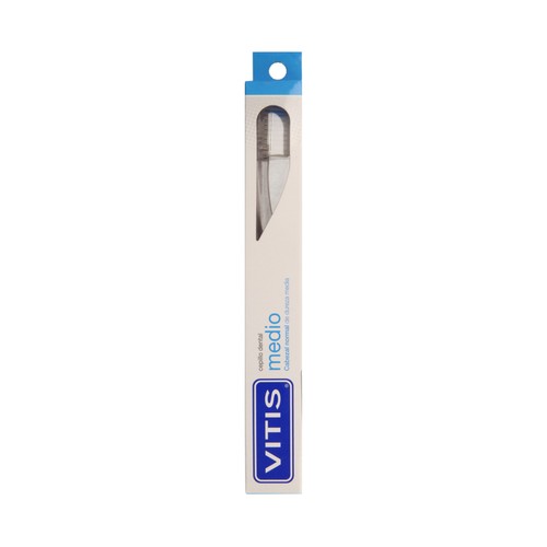 VITIS Cepillo dental con cabezal normal, con filamentos de dureza media VITIS.