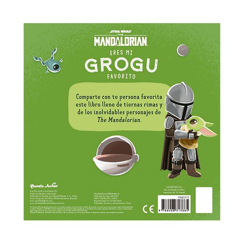 Eres mi grogu favorito libro de cartón. Grace Baranowski. PLANETA JUNIOR