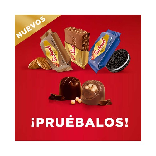 SUCHARD Bombones de chocolate negro 126 g.