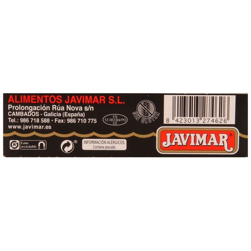 JAVIMAR Mejillones en escabeche 6/8 pzs 115 g.