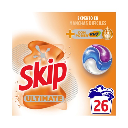 SKIP KH-7 Ultimate Detergente en cápsulas poder 22 lav.