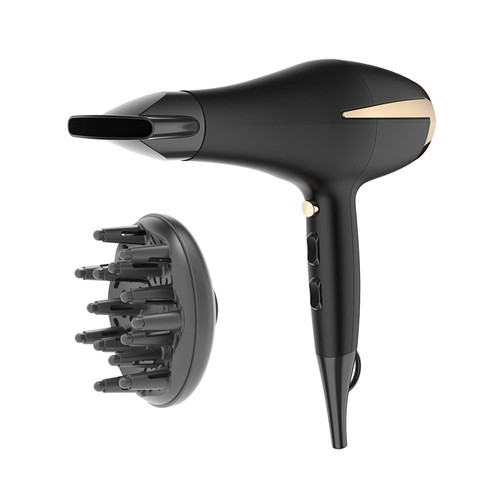 Secador de pelo COMELEC HD7192, 2400W, función iónica, 3 velocidades, 3 temperaturas.