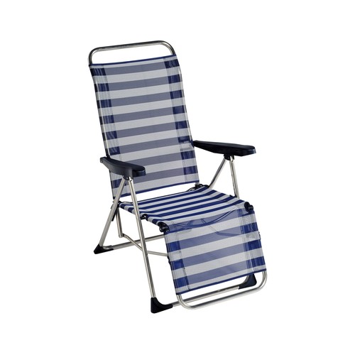 Tumbona de aluminio y textileno plegable, varios colores ALCO.