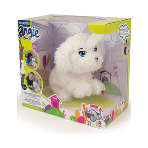 Perrito de peluche interactivo que reconoce hasta 15 comandos de voz, Friendimals Angie CHICOS.