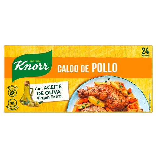 KNORR Caldo de pollo en pastillas 24 uds.