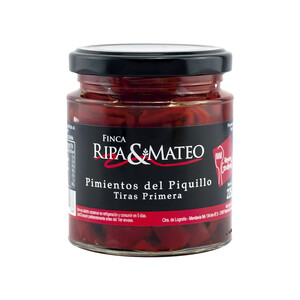 Imagen de FINCA RIPA & MATEO Pimientos del Piquillo en tiras frasco de 210 g.