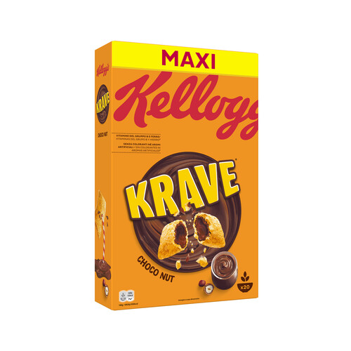 KELLOGG'S Krave Cereales rellenos de chocolate 600 g.