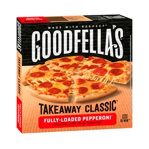 GOODFELLA´S Pizza congelada de salami ahumado, cocida en horno de piedra de 524 g.