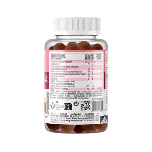 WEIDER Gummies ashwagandha + vitamina c 40 uds. 160 g.