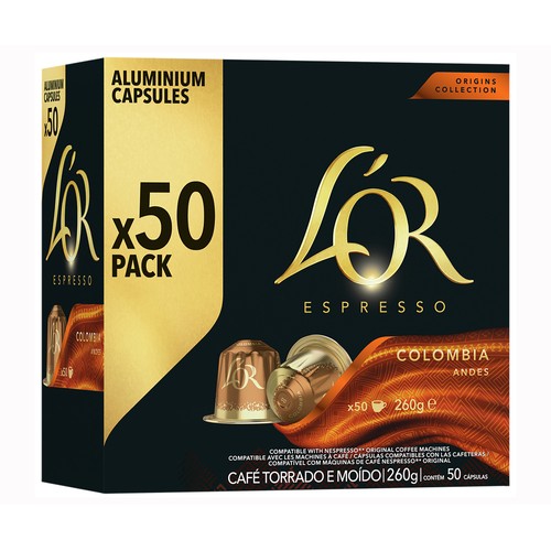 L'OR Café en cápsula Colombia 50 uds. 260 g.