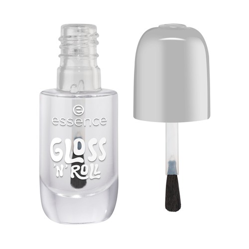 ESSENCE tono 01 Gloss ´n´ roll transparente brillante Esmalte de uñas en gel de larga duración.
