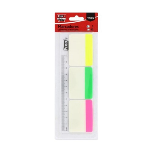 Pack de 3 marcadores 10H 38x50mm con regla GRAFOPLAS.