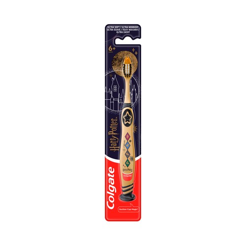 COLGATE Harry potter Cepillo de dientes infantil ultra suave, a partir de 6 años.
