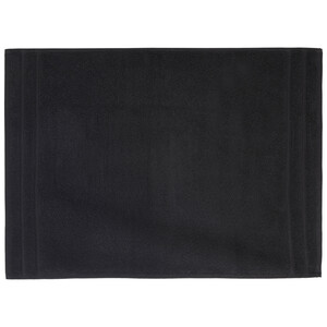 Imagen de Alfombra de baño 100% algodón color negro, densidad de 1000g/m², 50x70 cm. ACTUEL.