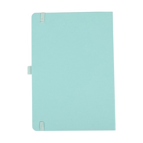 Cuaderno A5 de hojas rayadas, 96 hojas, 80 gr, color verde, ALCAMPO.