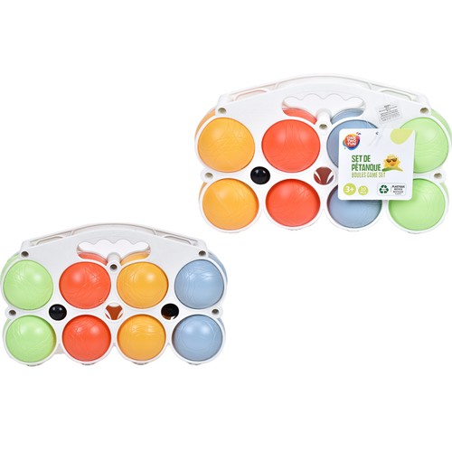 Set de petanca con 10 pelotas  ONE TWO FUN.