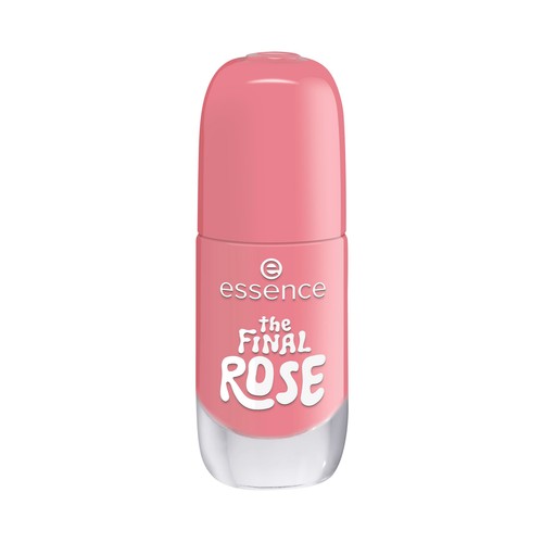 ESSENCE tono 08 The final rose rosa empolvado Esmalte de uñas en gel de larga duración.