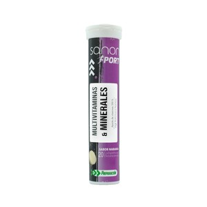 Sport Multivitaminas y minerales sabor naranja, en comprimidos efervescentes 20 uds.
