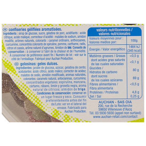 PRODUCTO ALCAMPO Mix de golosinas maxi 600 g.