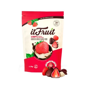 IT FRUIT Fresas recubiertas con chocolate blanco y negro 110gr