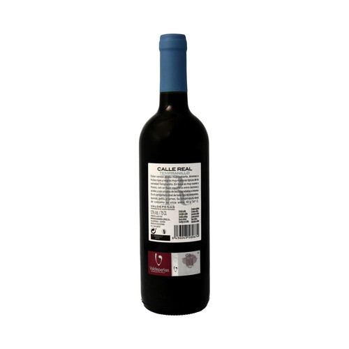 CALLE REAL Vino tinto con D.O. Valdepeñas botella de 75 cl.