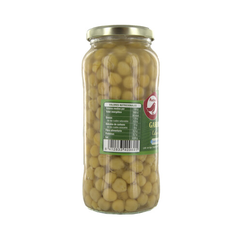 PRODUCTO ALCAMPO Garbanzos cocidos bajo contenido en sal PRODUCTO ALCAMPO 400 g.