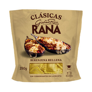 Imagen de RANA Clásicas Raviolis de pasta fresca rellenos de berenjena rellena 250 g.