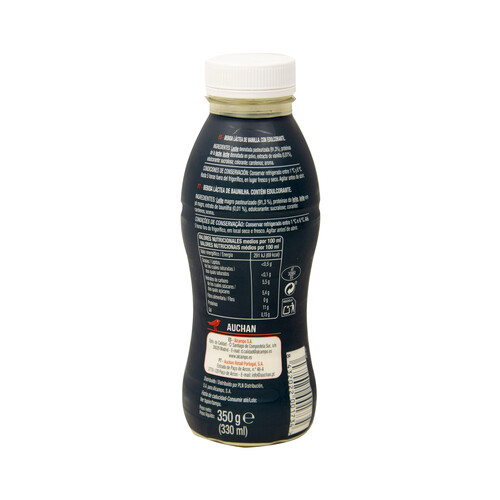 PRODUCTO ALCAMPO Bebida lactea de vainilla, sin grasa ni azúcares añadidos y con alto contenido en proteína PRODUCTO ALCAMPO Protein + 330 ml.